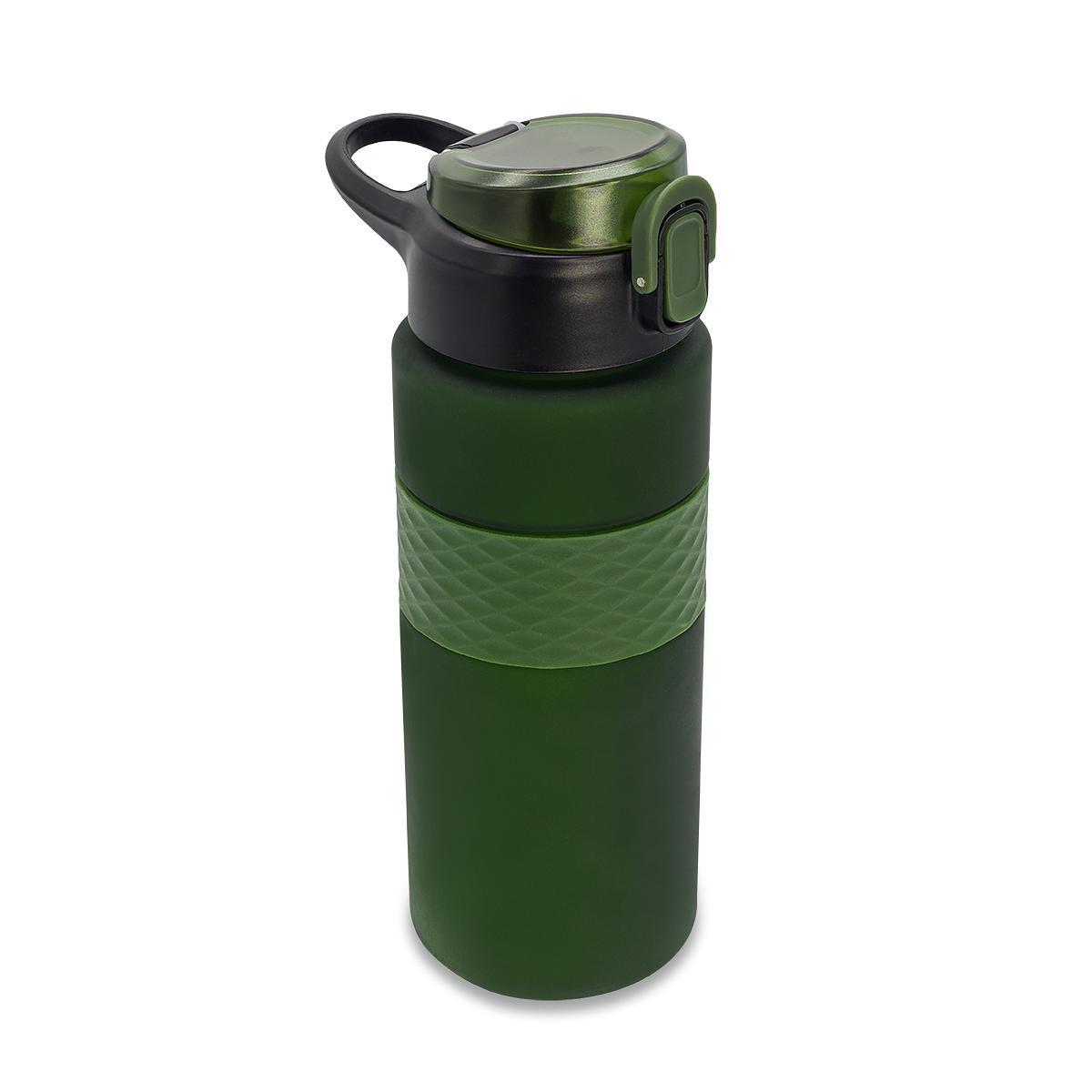 R08078.51 - Bidon ze słomką Noviq 700 ml, ciemny zielony