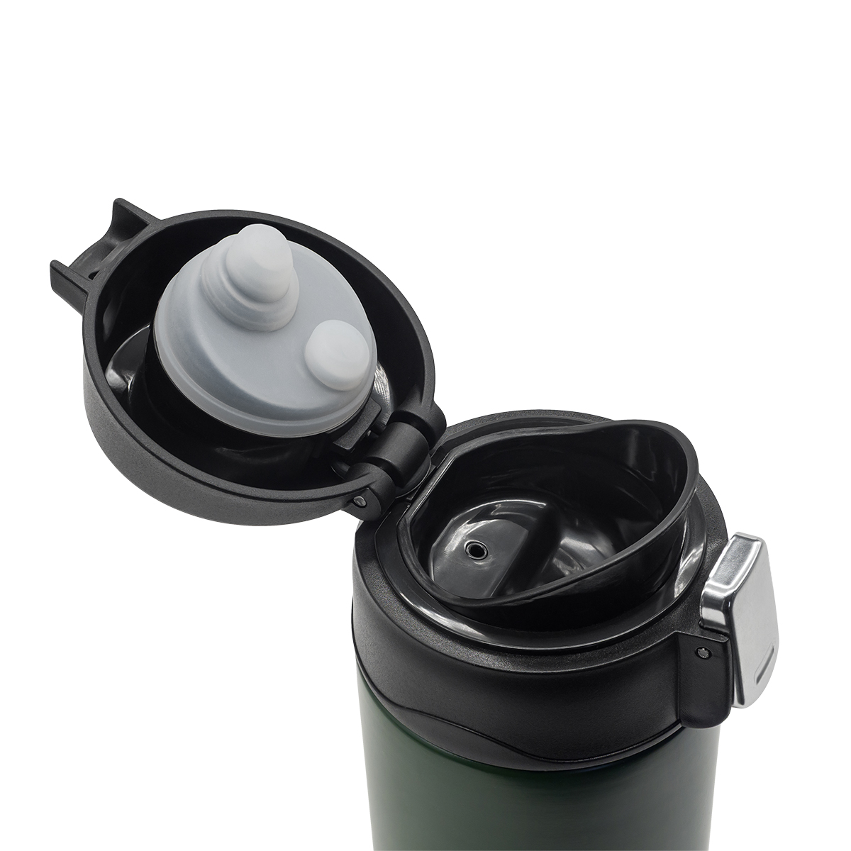 R08479.51 - Kubek termiczny Bergen 340 ml, ciemny zielony 