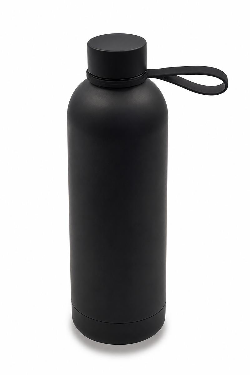 R08993.02 - Butelka termiczna z uchwytem Mendoza Duo 500 ml, czarny