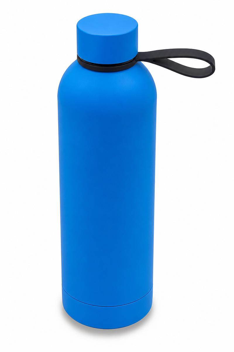 R08993.04 - Butelka termiczna z uchwytem Mendoza Duo 500 ml, niebieski