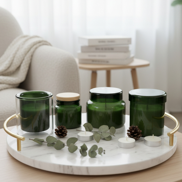 R17377.41 - Świeca zapachowa w szkle Bloom, grafitowy 