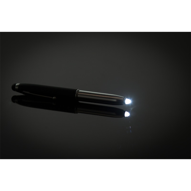 R35650.05 - Długopis – latarka LED Pen Light, zielony/srebrny 