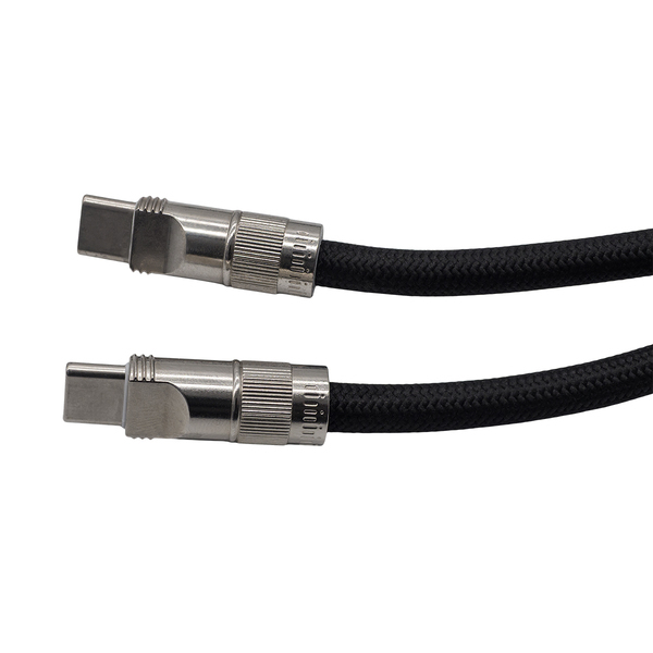 R50203.02 - Smycz do telefonu z funkcją ładowania 60W Tavo, czarny 