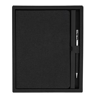 R17024 - Notes z długopisem w pudełku Gibson, czarny 