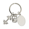 R73132.01 - Brelok z motywem sportowym GymKey, srebrny 